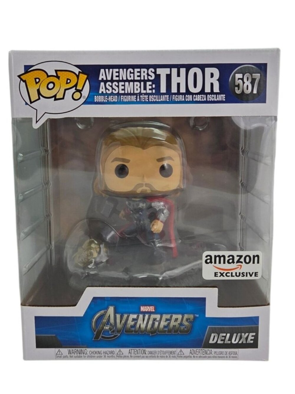 Funko Pop Avengers Assemble Thor #587  Exclusive Deluxe Figure in Box